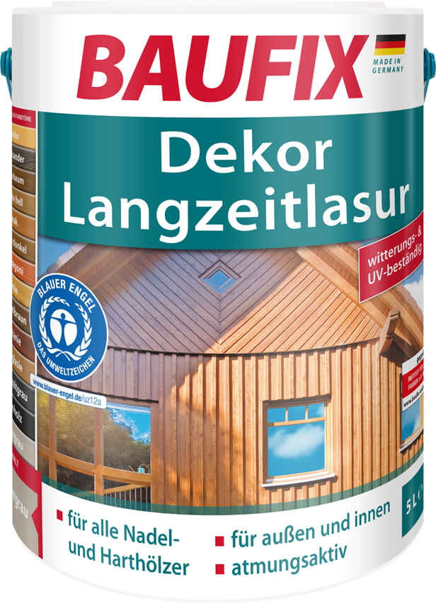 Dekor-Langzeitlasur nussbaum 5L 2er Set