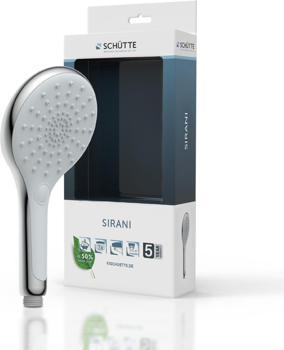 SIRANI Handbrause, Chrom/Hellgrau