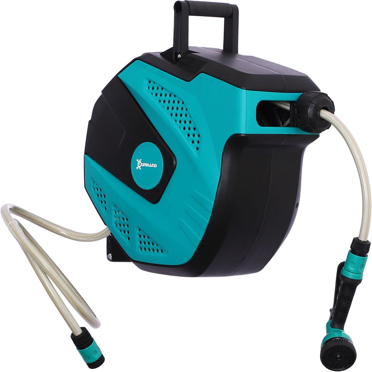 Wandschlauchbox Frostschutz -5–45 °C Kunststoff Grün + Schwarz