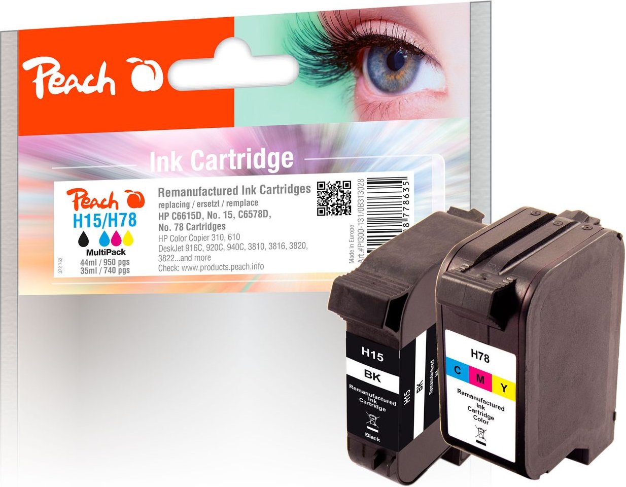 Spar Pack Druckköpfe ersetzt HP No. 15, No. 78D