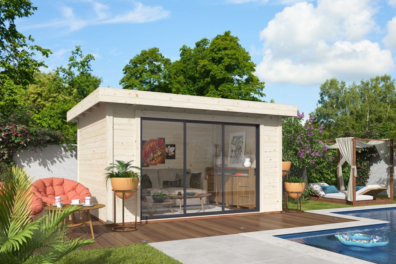 Gartenhaus Lana 10,8 m² mit Schiebetüren