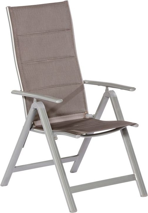 Taviano Klappsessel 2er Set silber/diamantbraun