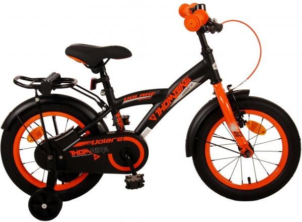 Thumbnail - Thombike Kinderfahrrad - Jungen - 14 Zoll - Schwarz Orange