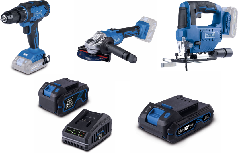 Akku-Maschinen-Set 3-tlg. C-JAD - Set LS