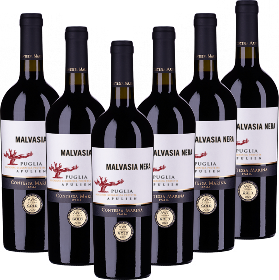 Thumbnail - Malvasia Nera Puglia IGP Contessa Marina Italien halbtrocken - 6er Karton