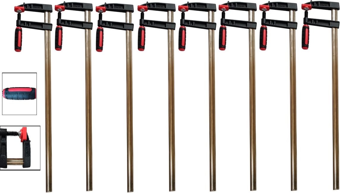 8x Profi Schraubzwinge 150x50 mm Zwinge Leimzwinge Klemmzwinge Temperguß