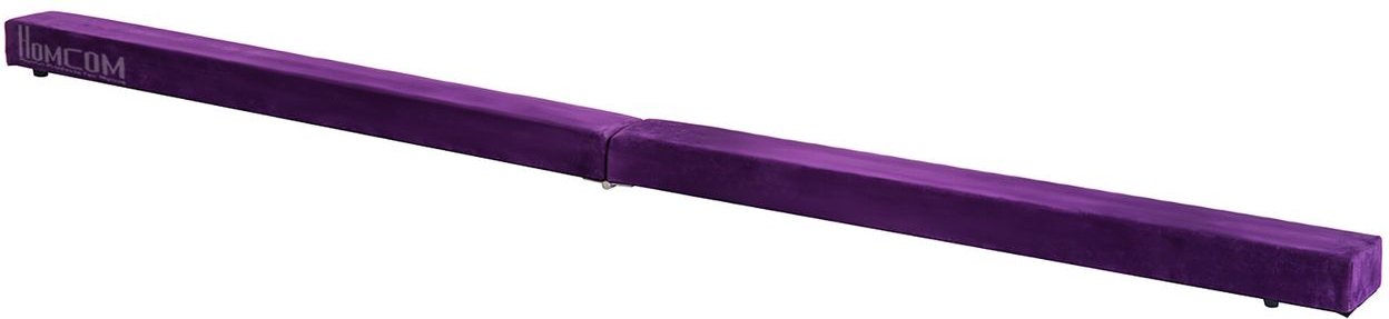 HOMCOM 210 cm Schwebebalken Turnbalken Indoor Outdoor bis 120 kg Violett