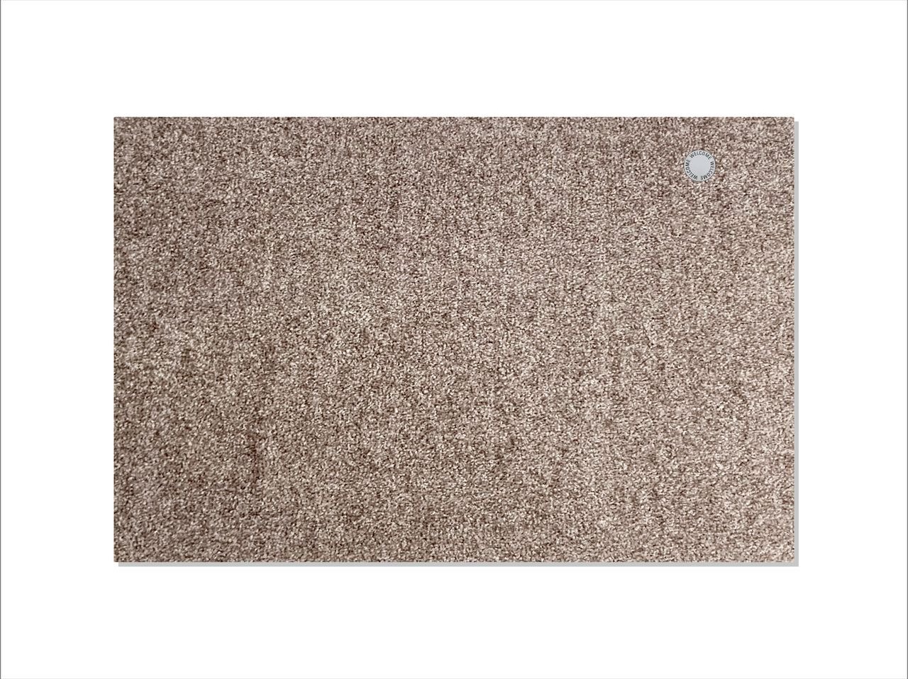 Keilbach Fußmatte mit Edelstahlelement, 87 x 57 cm, warmgrey