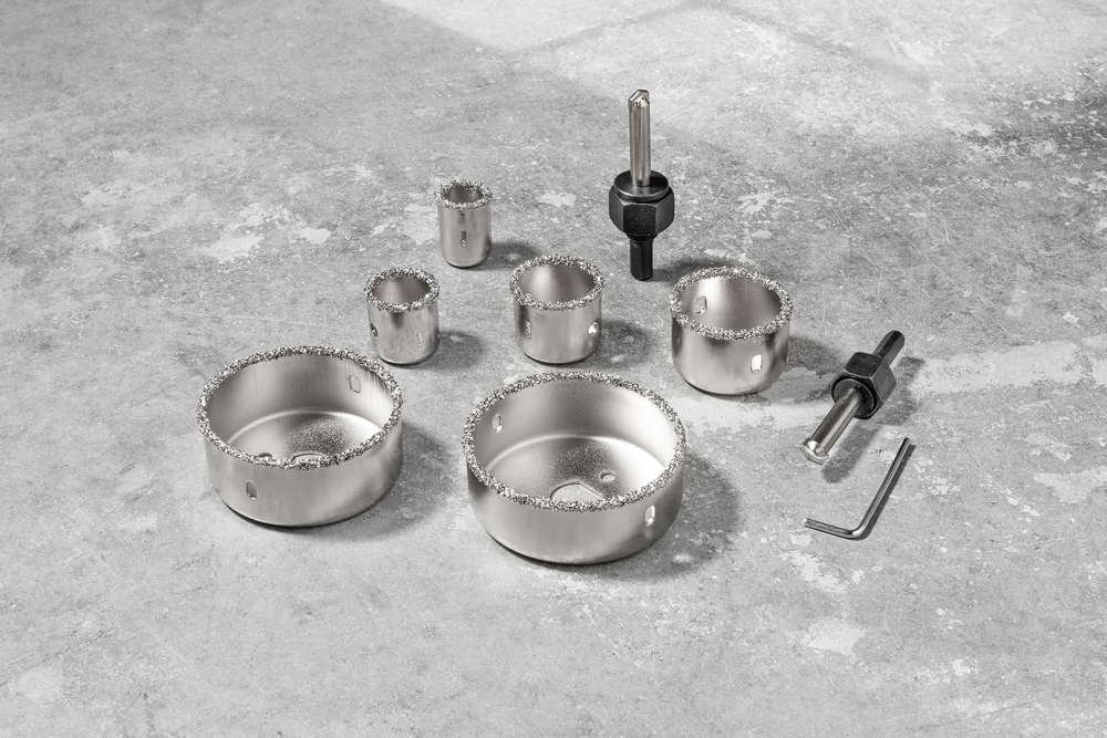 Lochsägen mit Karbid-Körnung, 9tlg.