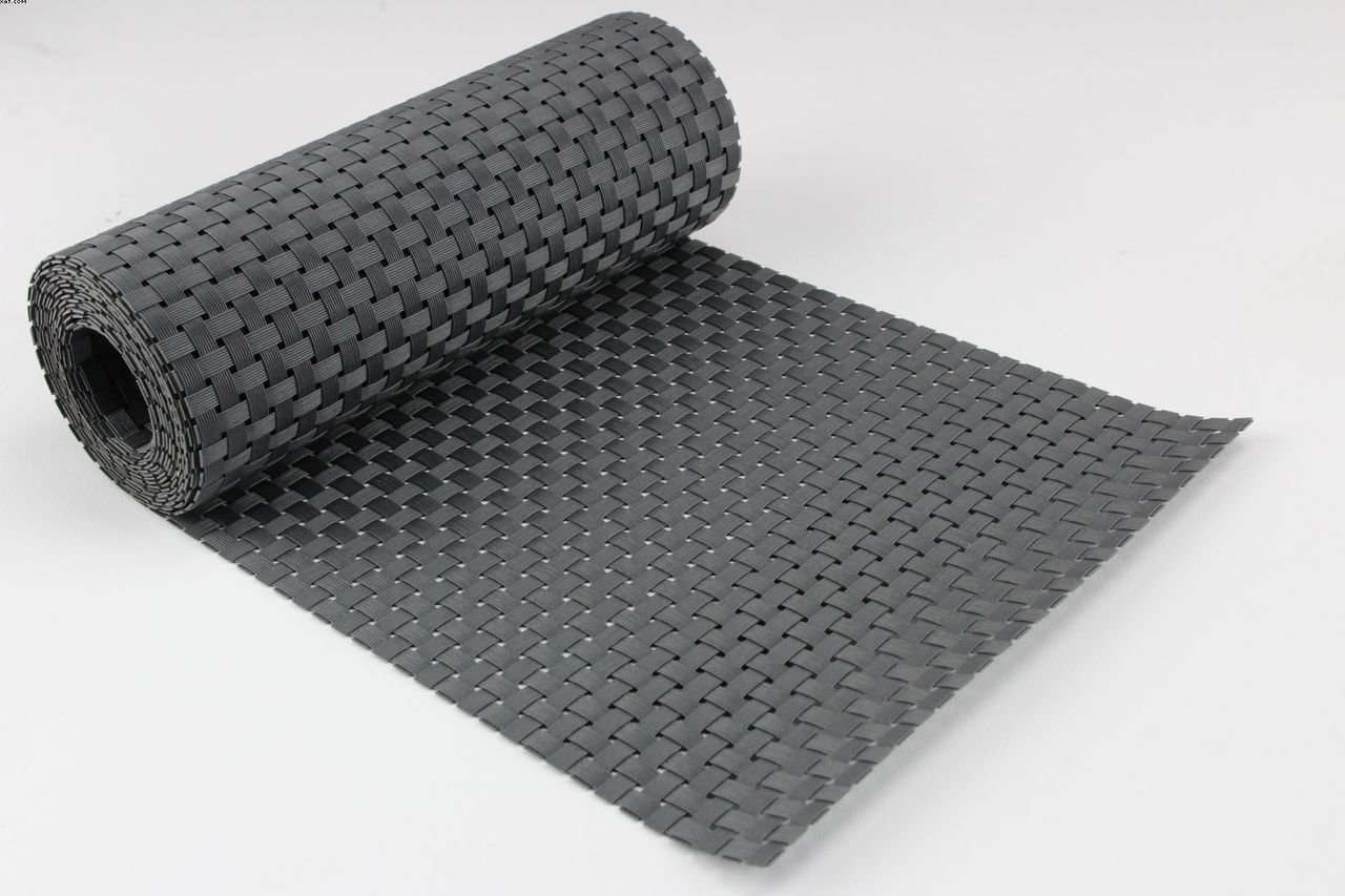 10 Stück Sichtschutzstreifen Rattan anthrazit