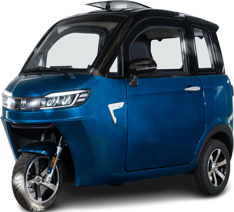 V8 - 25 km/h, Blei-Gel-Akku, dunkelblaumetallic