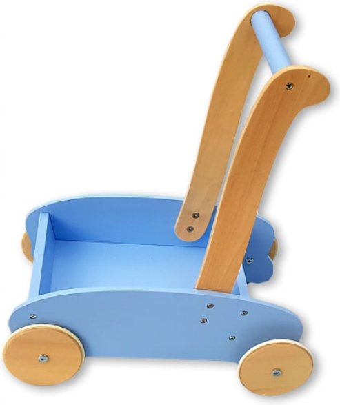 MOOVER Toys - LINE Lauflernwagen Holz (hellblau) / baby walker light blue