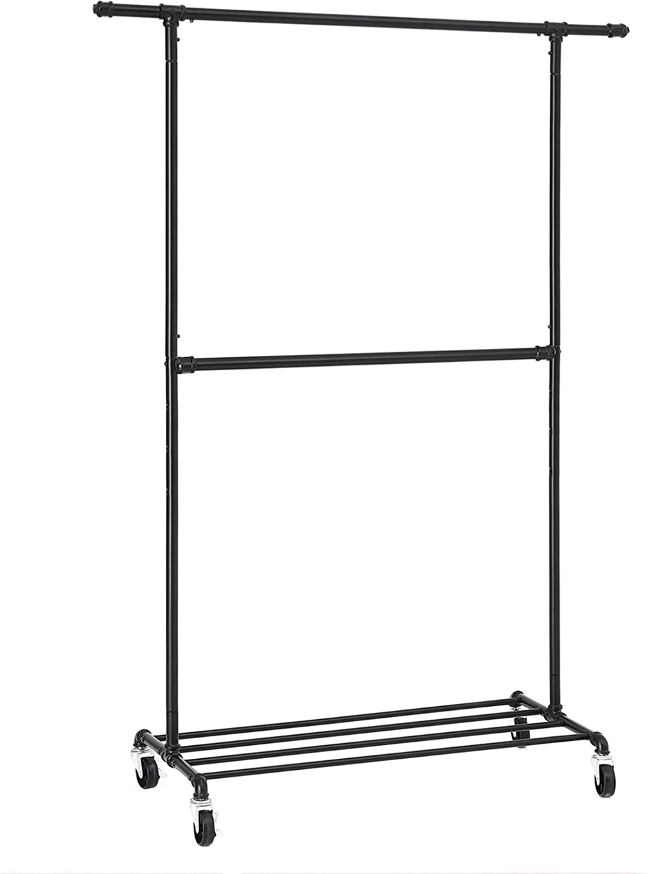 Thumbnail - Kleiderständer, 130x49x198cm, Schwarz