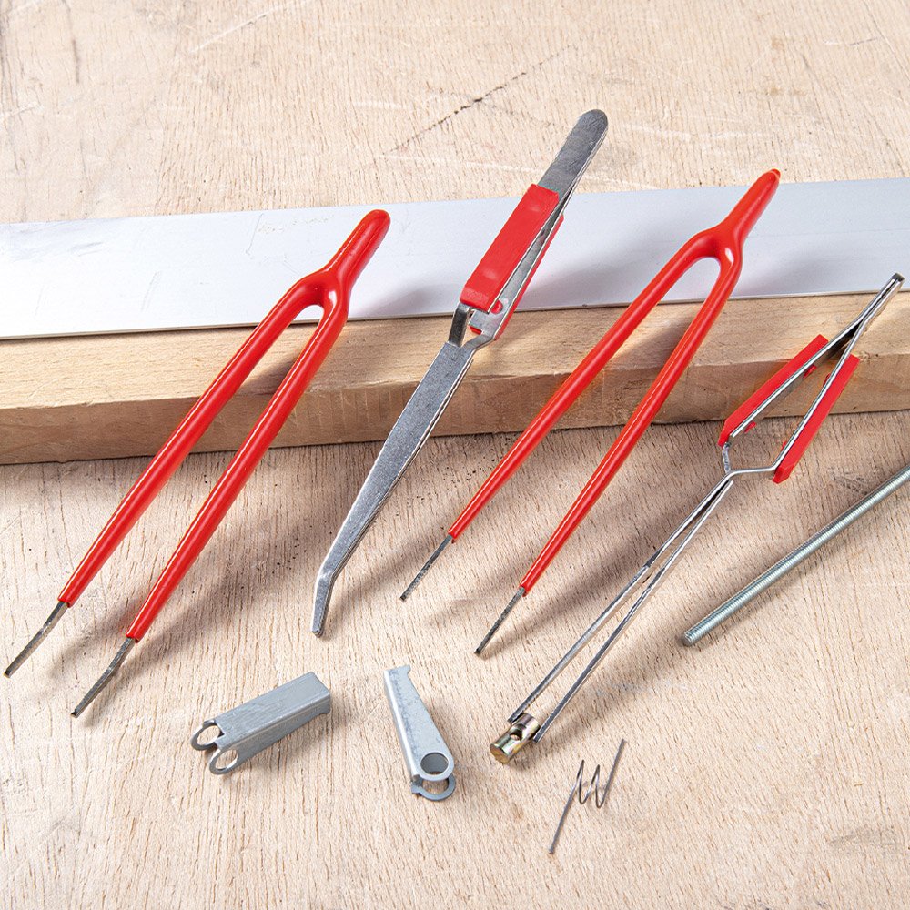 Edelstahl-Pinzetten extra lang