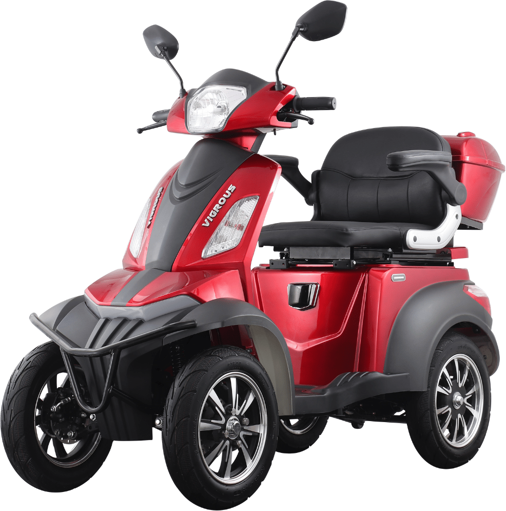 Elektromobil VISTA 25 km/h – 4-rädriges Seniorenmobil mit COC-Zulassung Rot