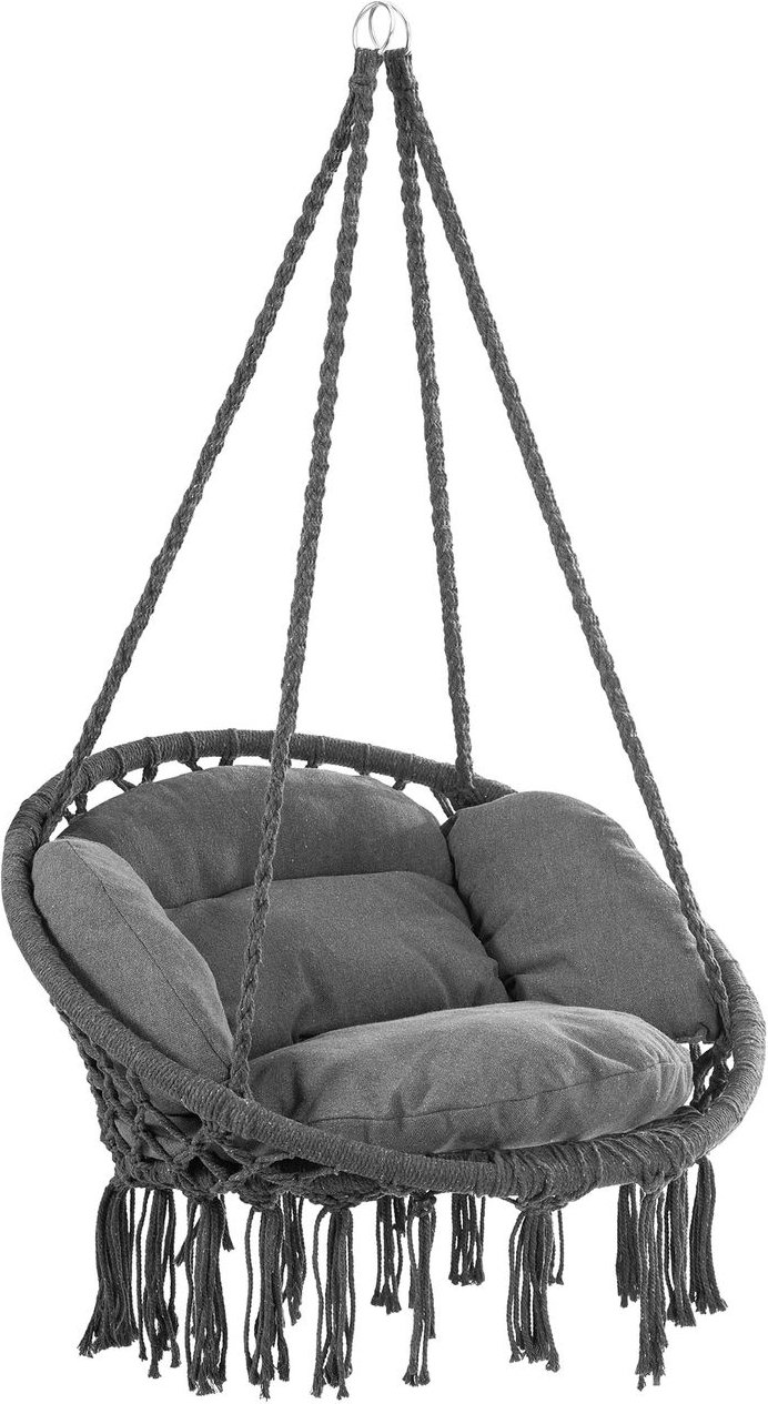 Detex Hängesessel Anthrazit 80x60x140cm