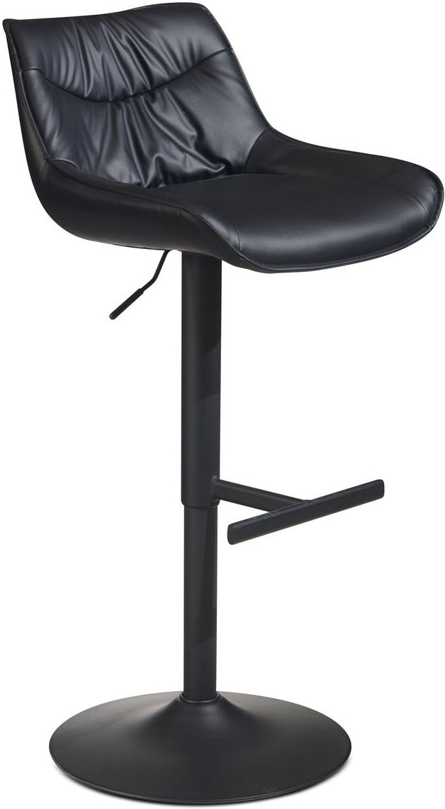 Barhocker Kunstleder Schwarz Hocker Küchenhocker Bistrohocker Barstuhl