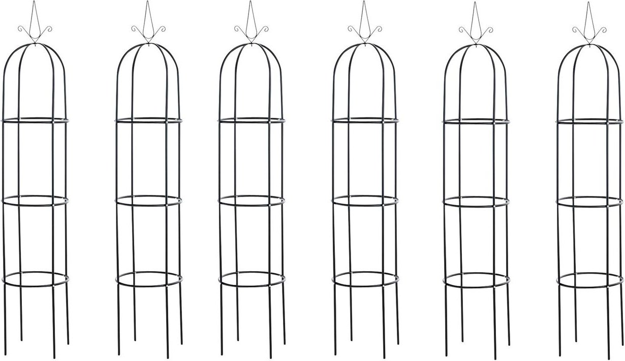 Thumbnail - 6er Set Rosensäule Romantika, schwarz