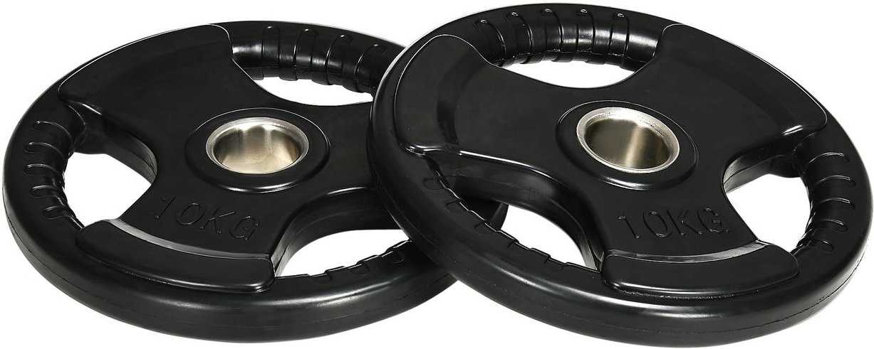 Thumbnail - SPORTNOW 2er-Set Olympiascheiben 2 x 10 KG Gewichtsscheiben für Gewichtheben