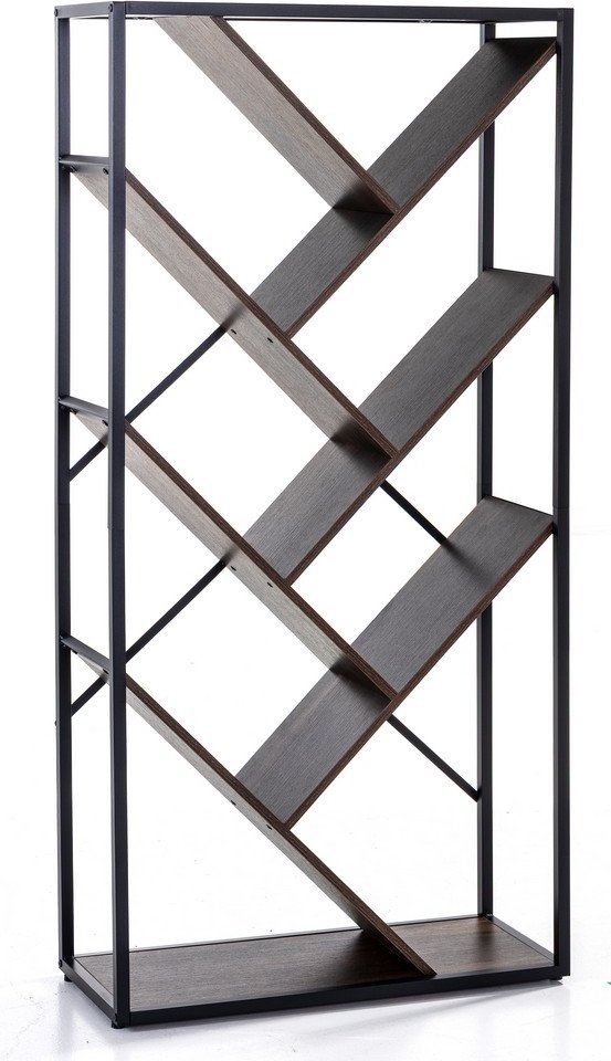 Wohnzimmerregal, ca. 74 x 30 x 153 cm - Braun