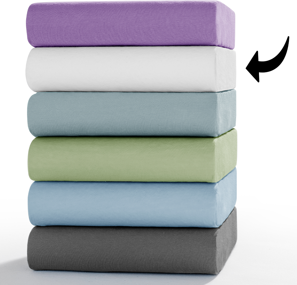 Bio-Jersey-Spannbetttuch - ca. 140 - 160 x 200 cm