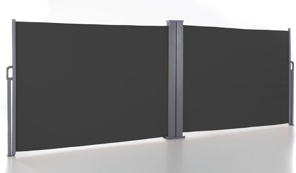 Doppel - Seitenmarkise ca. 6,0 x 1,5 m - Anthrazit