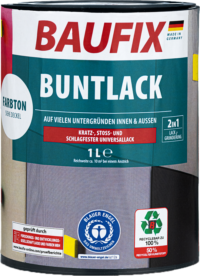 Buntlack, Seidenmatt-Schwarz