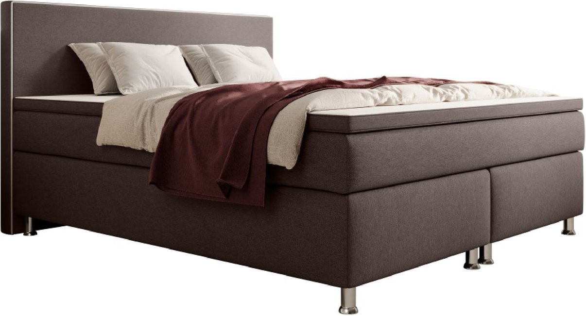 Boxspringbett Gent 180x200cm Braun Taschenfederkern