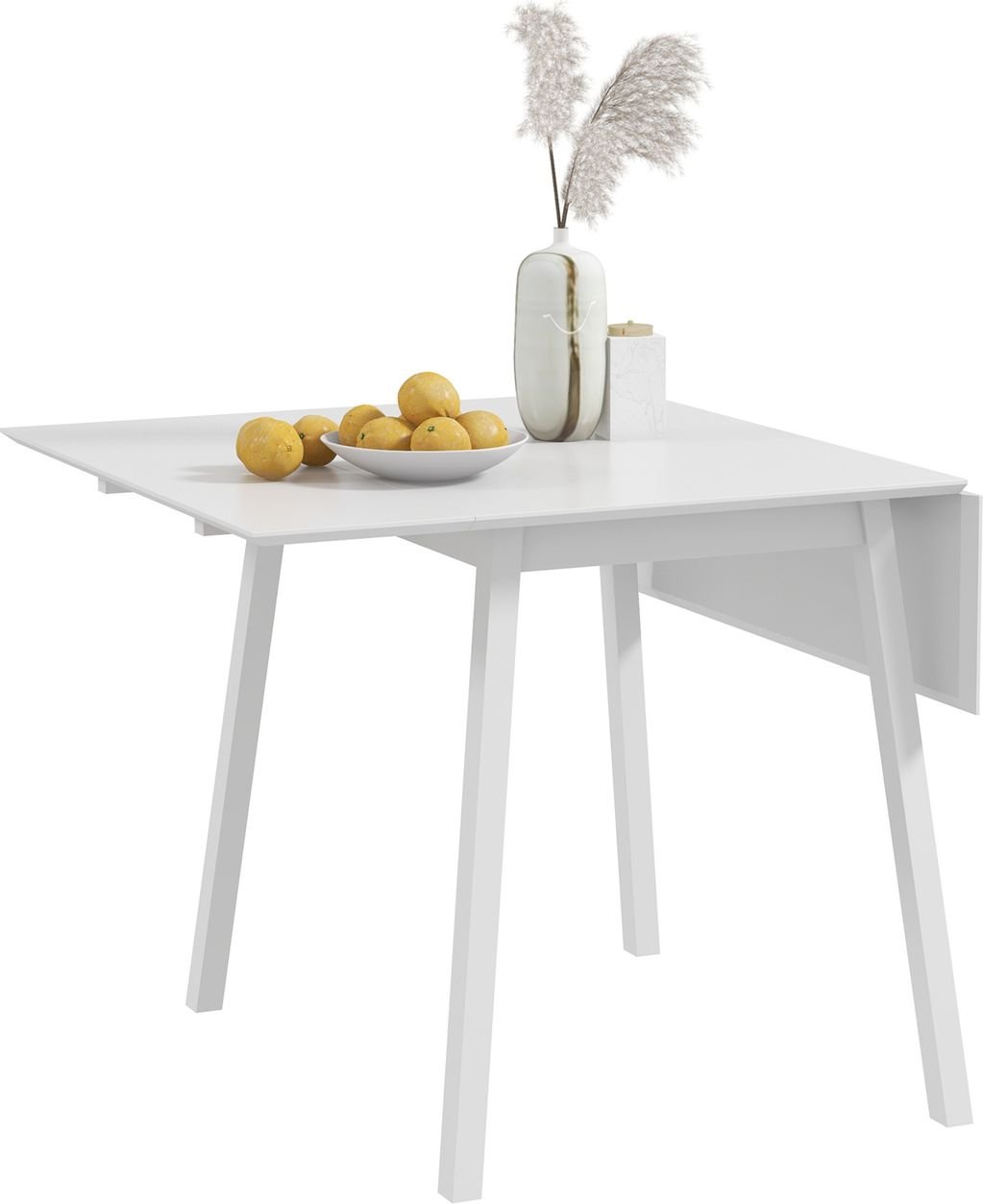 Thumbnail - Esstisch klappbar, Küchentisch für 2-4 Personen, Klapptisch Holz Weiß