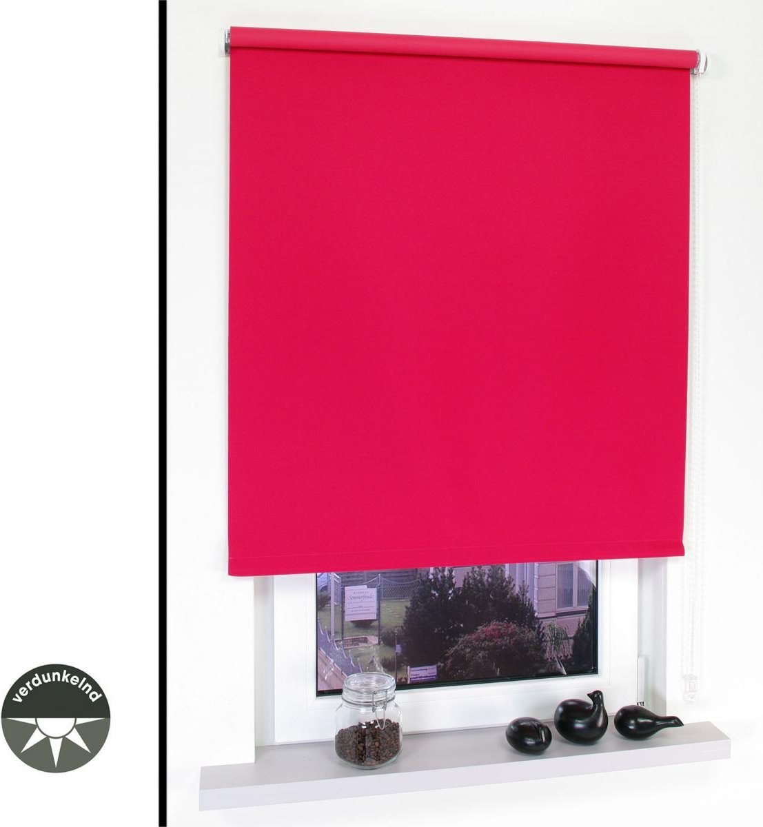 Thumbnail - Seitenzugrollo 102 x 180 cm rot