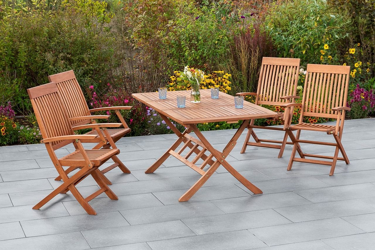 Comodoro Set 9tlg. Klappausziehtisch