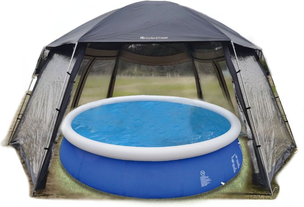Universal-/ Poolpavillon für Aufstellpools XXL, ca. 600 x 520 x 280 cm