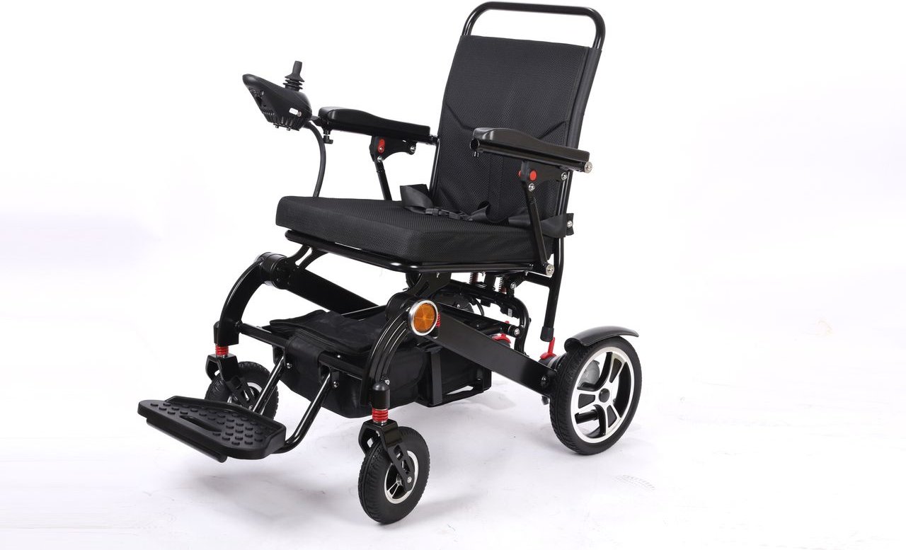 Elektrischer Alu Rollstuhl RST05-SCH, Akku 24V 12Ah, 7km/h