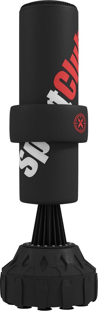 SPORTNOW Boxsack Stehend, 65-175 cm Standboxsack Kickboxsack mit Saugfuß Schwarz