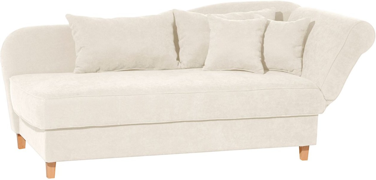 Selma Recamiere mit Armteil rechts klappbar creme