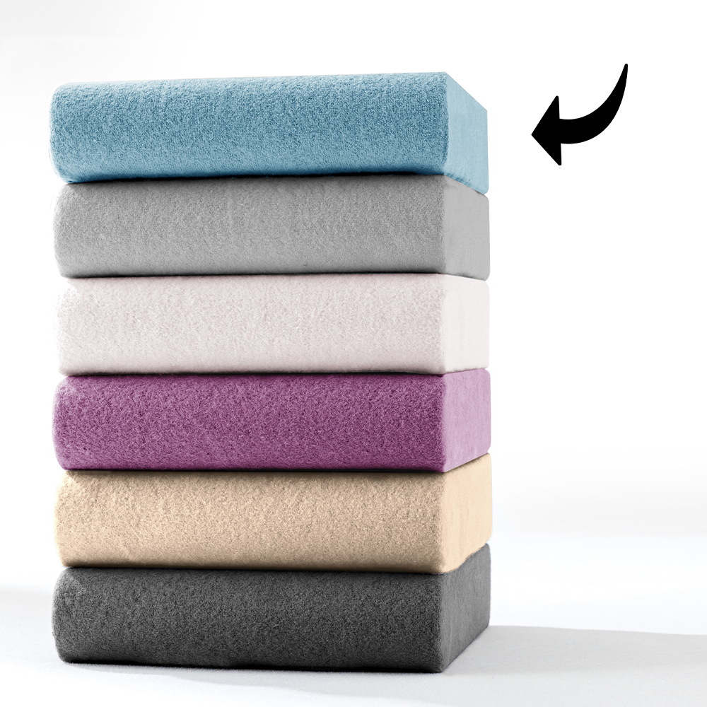 Teddy-Flausch-Spannbetttuch - ca. 90 - 100 x 200 cm