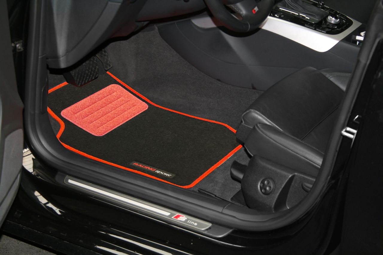 Universal KFZ-Fußmatte "Racing Sport" rot