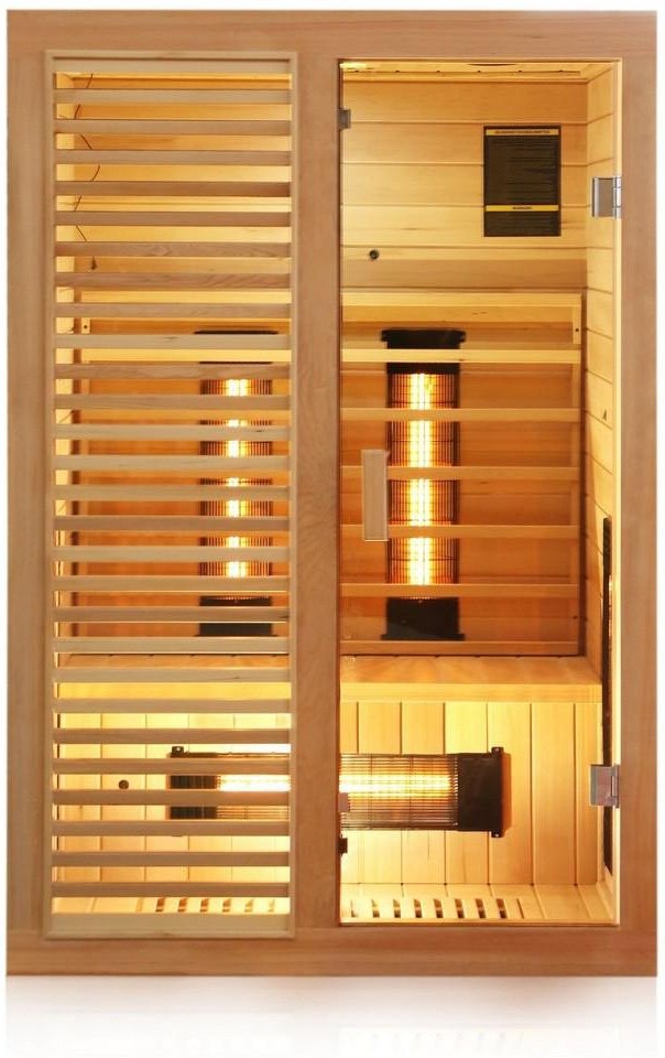 Thumbnail - Infrarotkabine Infrarotsauna HAMLIN 130cm x 105cm x 190cm Vollspektrumstrahler