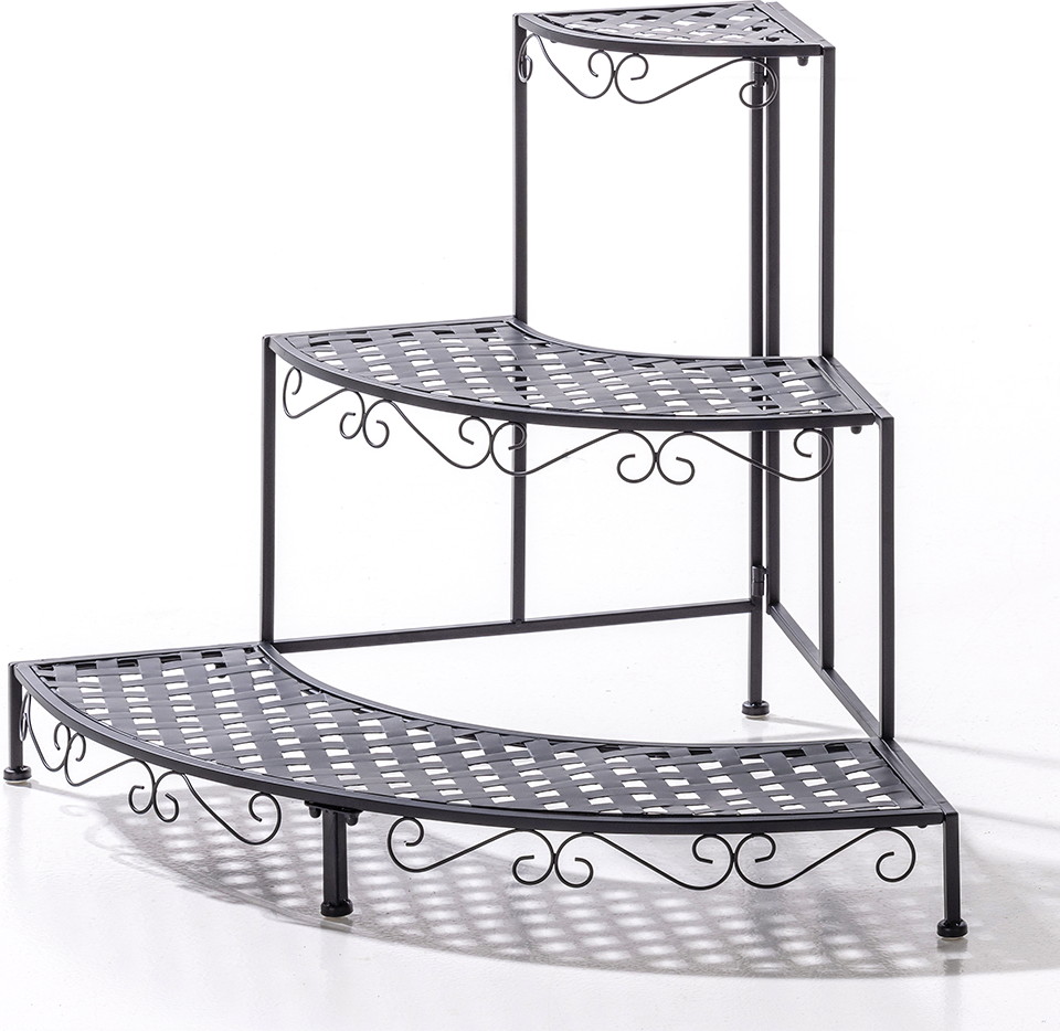 Pflanzenständer aus Metall schwarz