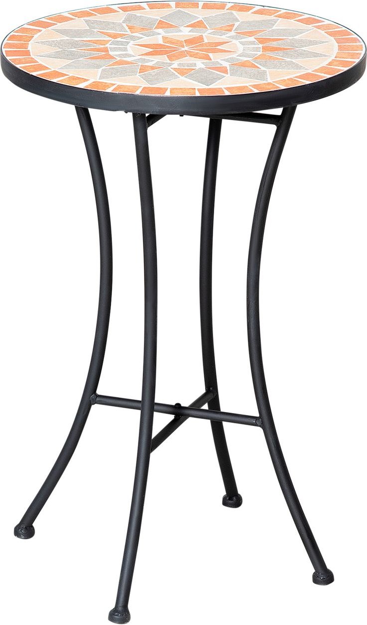 Ø35,5 cm Beistelltisch Gartentisch wetterfest Mosaik für Garten