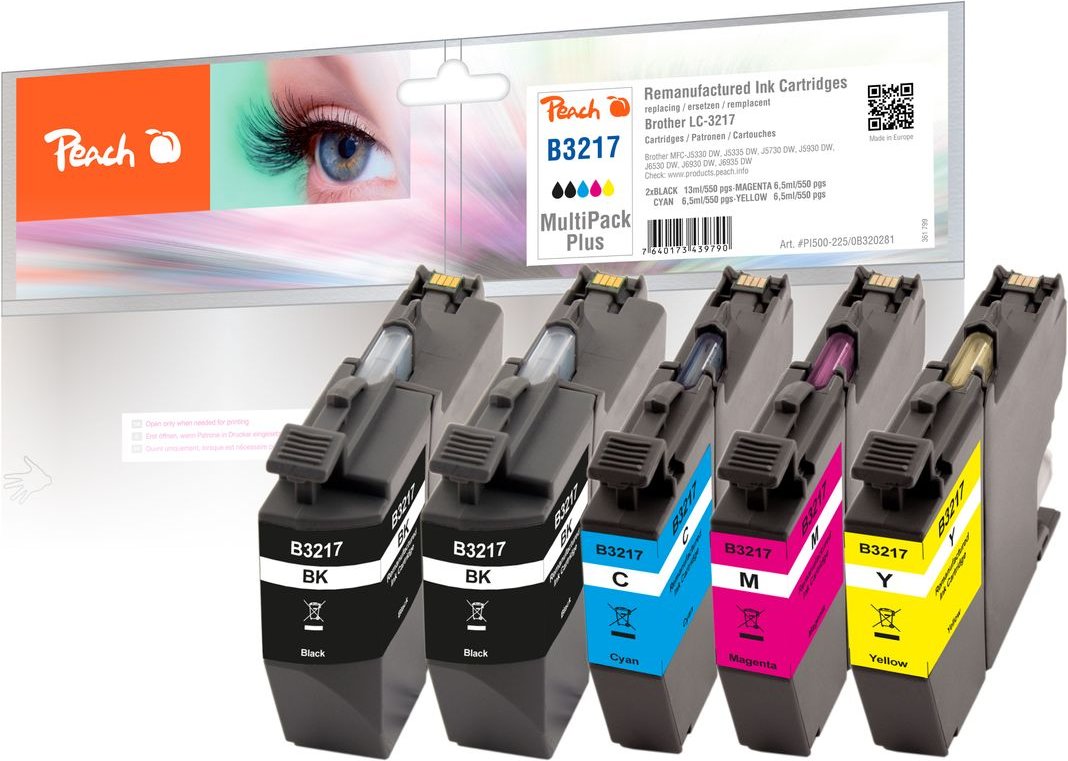Thumbnail - Spar Plus Pack Tintenpatronen ersetzt Brother LC-3217