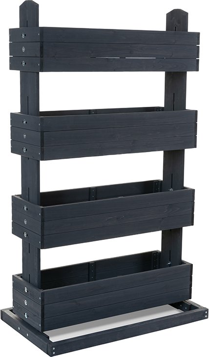 Hochbeet "CUBE4" anthrazit mit 4 beweglichen Kästen