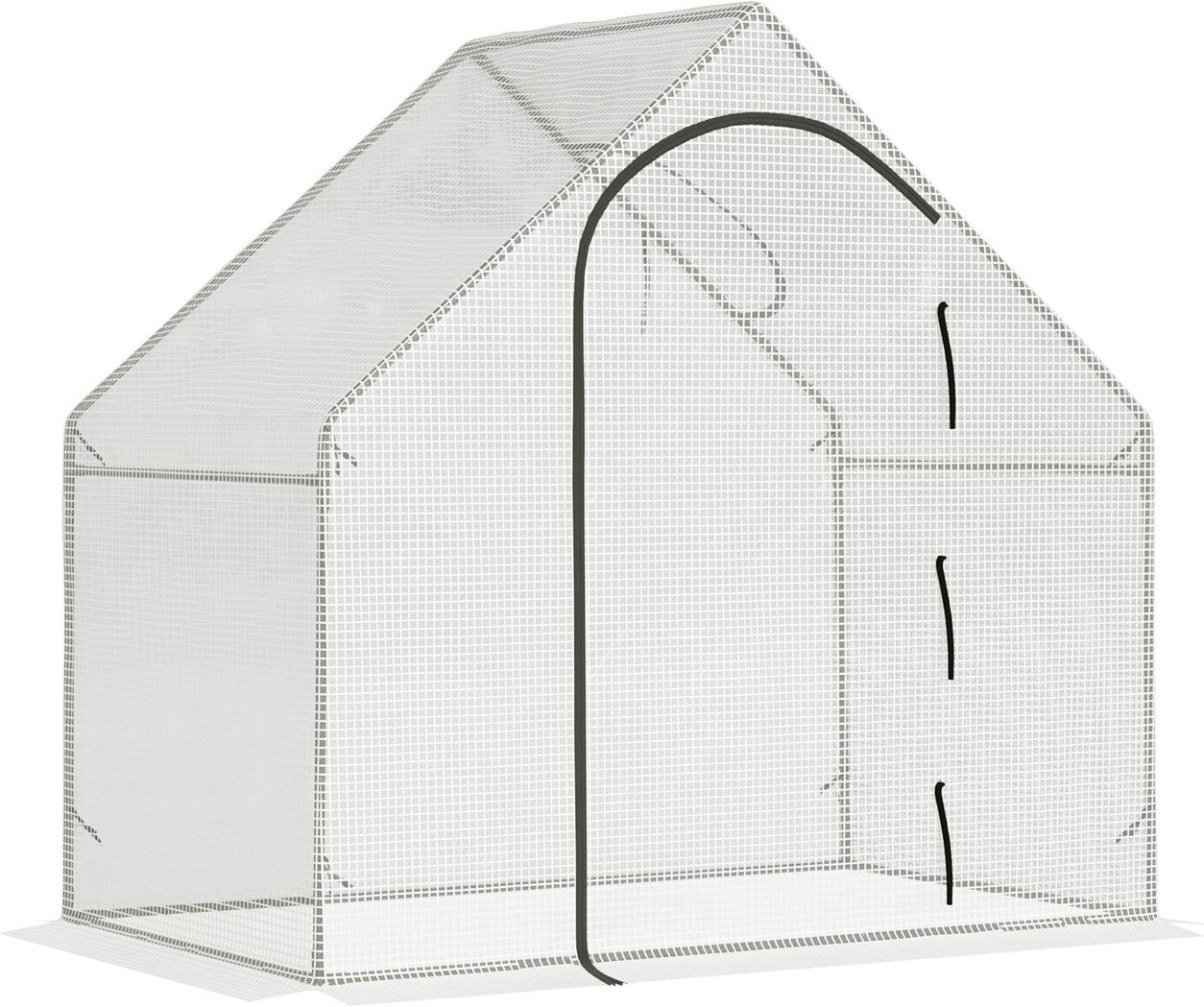 Outsunny Gewächshaus, 180 x 100 x 168 cm Foliengewächshaus mit Rolltür Treibhaus