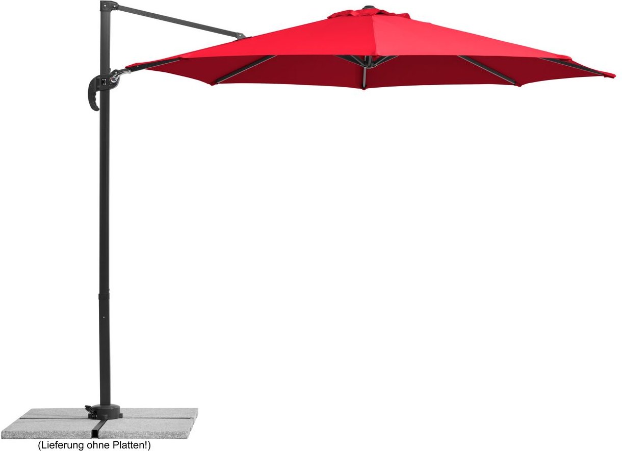 Schneider Ampelschirm RHODOS JUNIOR, ca. 300 cm Ø, rot