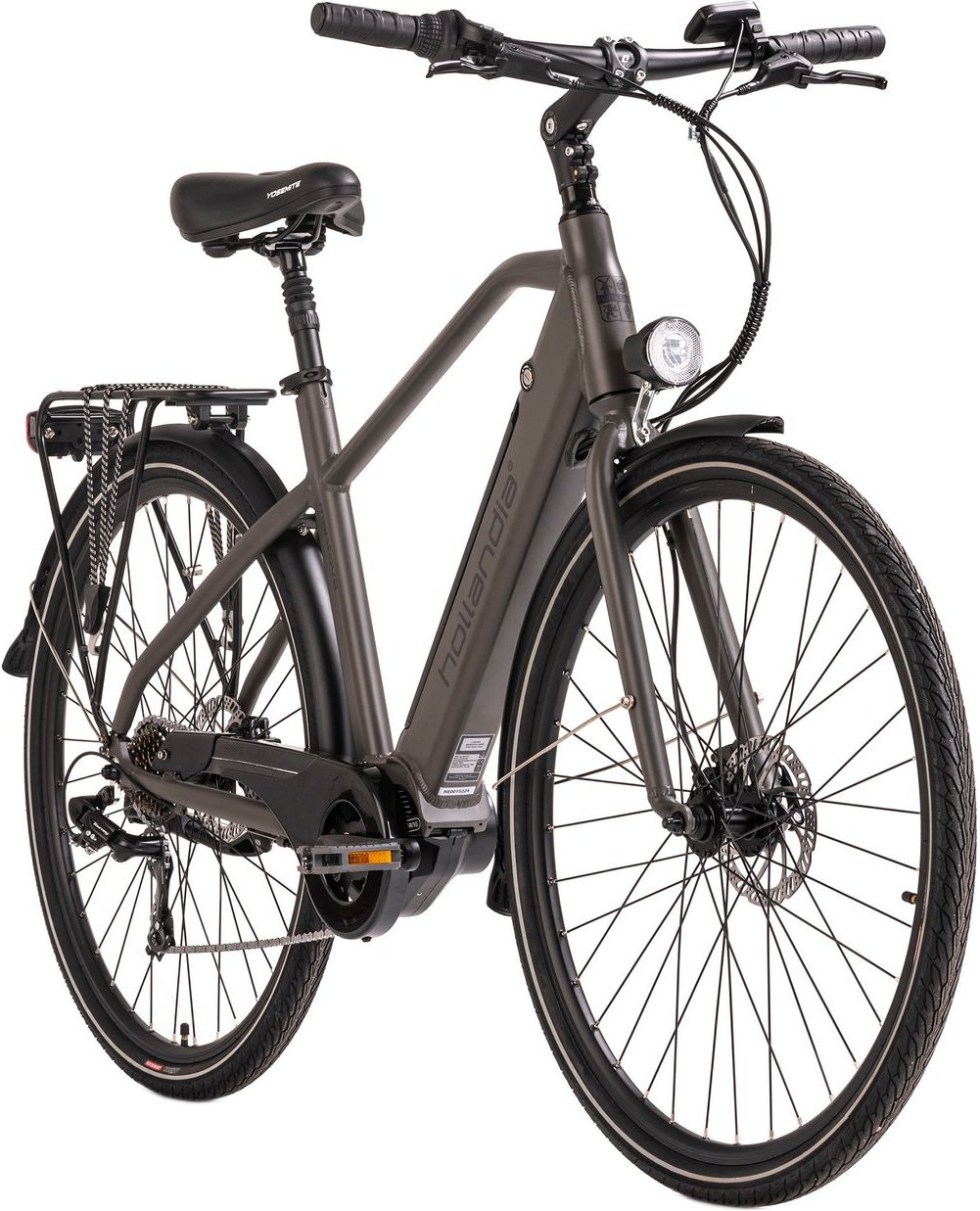Alu E-Citybike Herren Mantova 28'' E-Bike grau 250 Watt Li-Ion 36V/10,4 Ah 7 Gänge