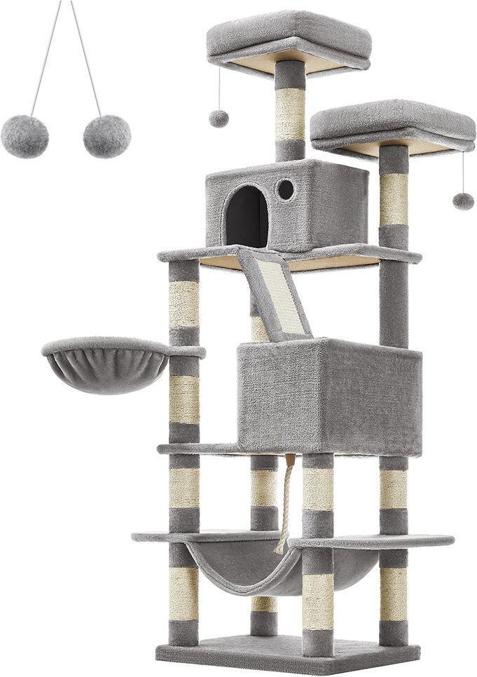 Kratzbaum 168 cm mit 2 Höhlen