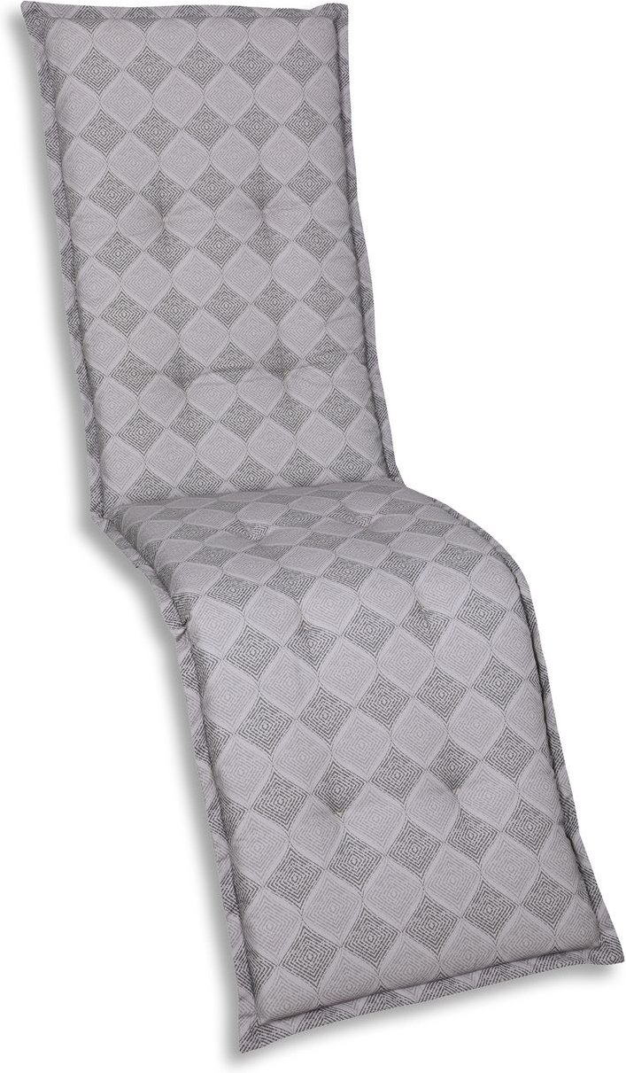 Relaxauflage Rautenlinien grau