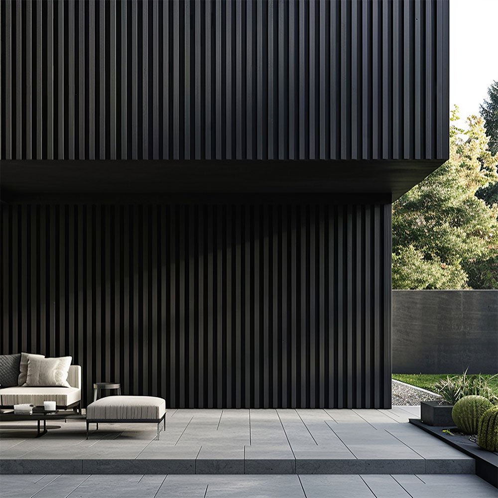 HOME DELUXE WPC Fassadenverkleidung DUVAR – Anthrazit 40 m²