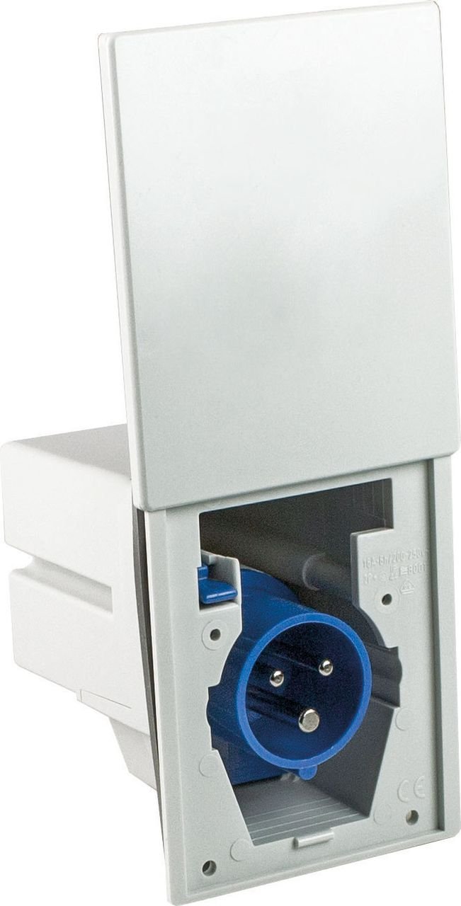 Camping CEE Einspeisestecker 3-polig mit Schiebedeckel