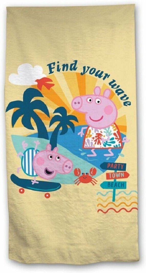 Thumbnail - Peppa Pig Strandtuch Ideal für Strand und Pool, 70x140 cm
